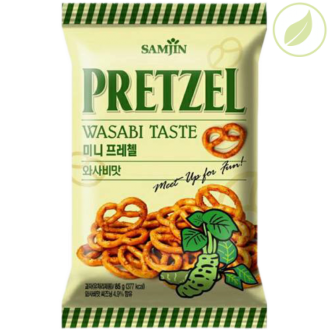 Крендель "Pretzel" со вкусом васаби, "Samjin", 85г
