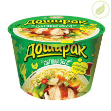 Лапша быстрого приготовления "Доширак Сытный обед" со вкусом курицы, 110 г