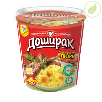 Картофельное пюре "Доширак Премиум" со вкусом говядины, 52 г