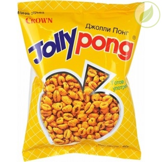 Воздушные пшеничные зерна, "jolly pong", 60г
