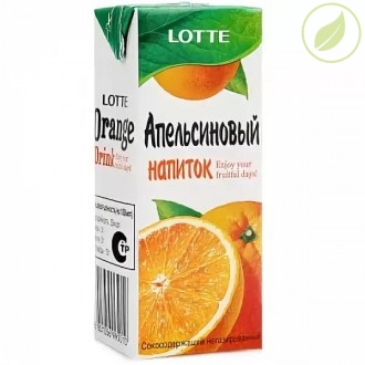 Напиток со вкусом апельсина, "Лотте", 190 мл