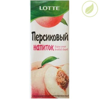 Напиток со вкусом персика, "Лотте", 190 мл